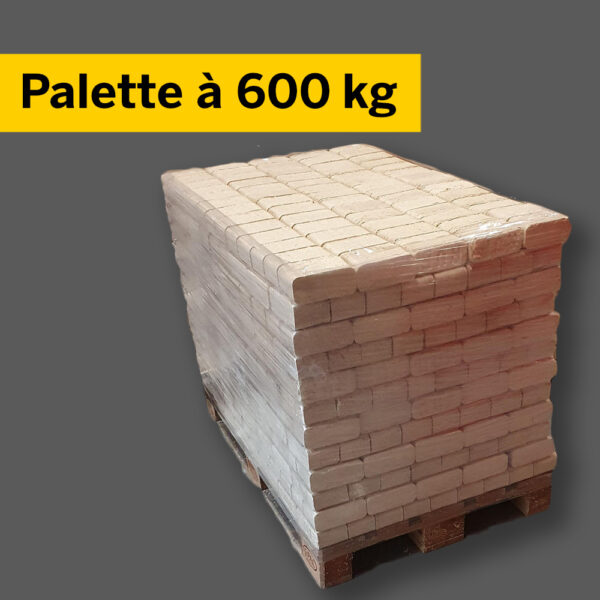 Brikett RUF à 600kg auf Palette